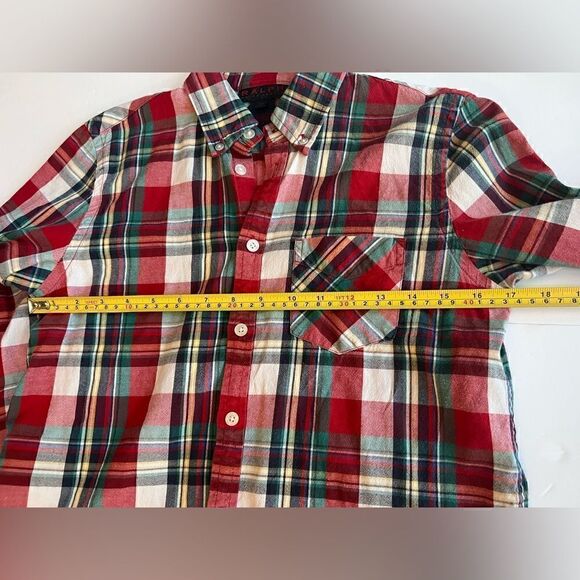Ralph Ralph Lauren RED Button Down Shirt Women’s Medium Plaid - Picture 7 of 9